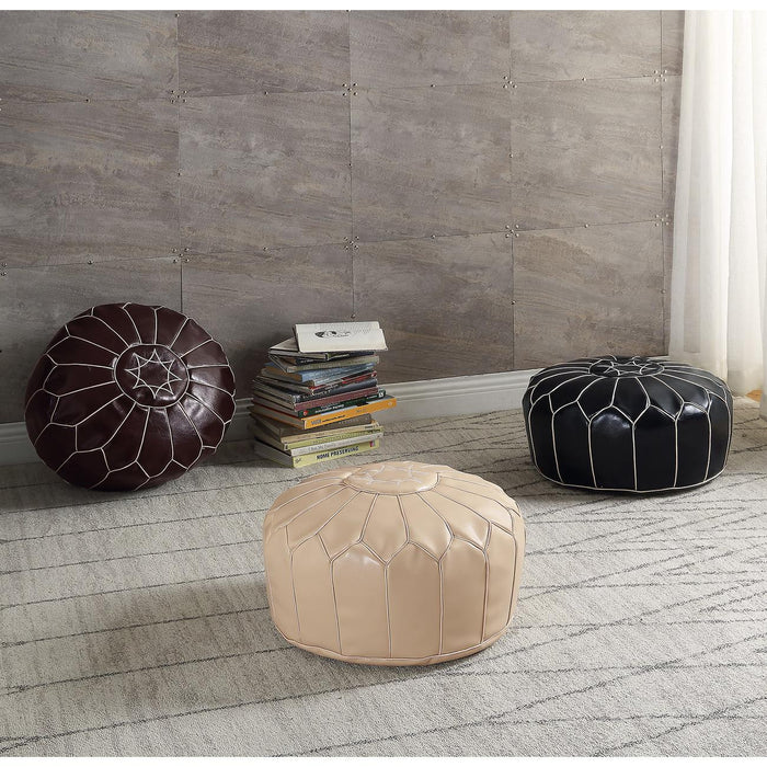 Pouf 13838NO - Fesa Noir - Lot de 1