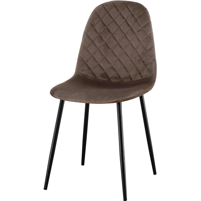 Chaise 39540CH - Hoverton Marron - Lot de 4