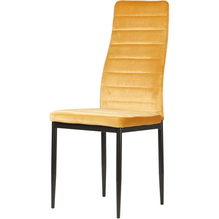 Chaise 58206MT - Bree Jaune Moutarde - Lot de 4