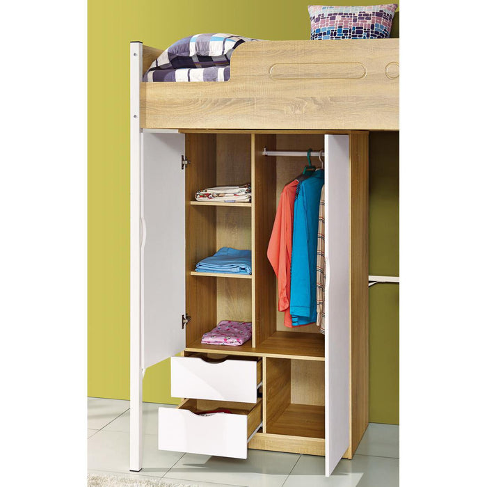 Lit enfant 63123NB - Emilio Beige & Blanc - Lot de 1