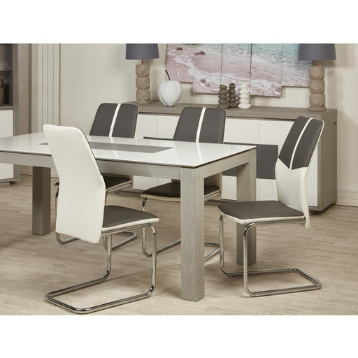 Chaise 50311GB - OCEANIA Gris - Lot de 4