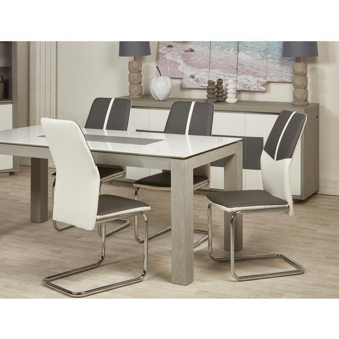 Chaise 50311GB - OCEANIA Gris - Lot de 4