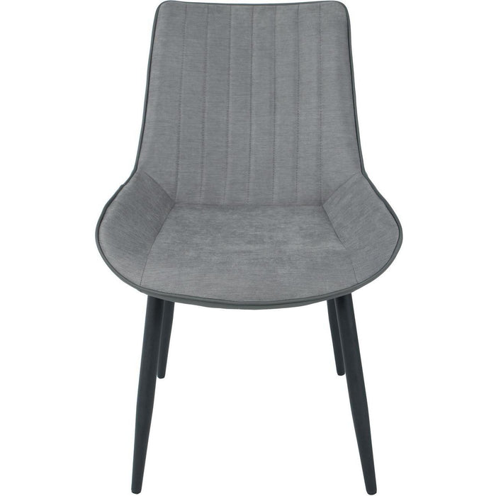 Chaise 55127GR - ST MORITZ Gris - Lot de 4