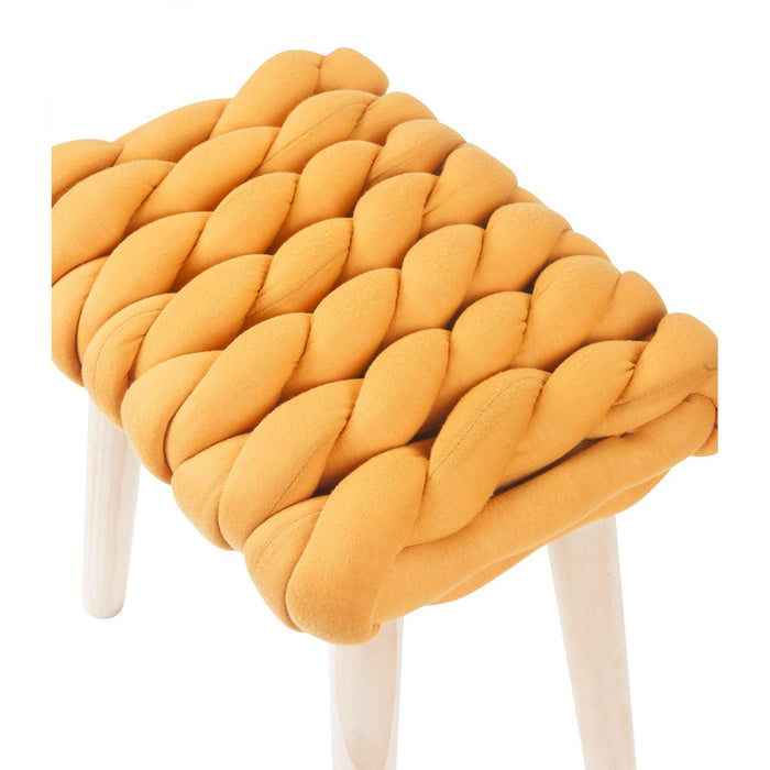 Pouf 13837MT - Dona Jaune - Lot de 1