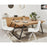 Chaise 40316BL - MADERA CHAISE PU MATELASSEE 51X60X86.5 H - Lot de 4