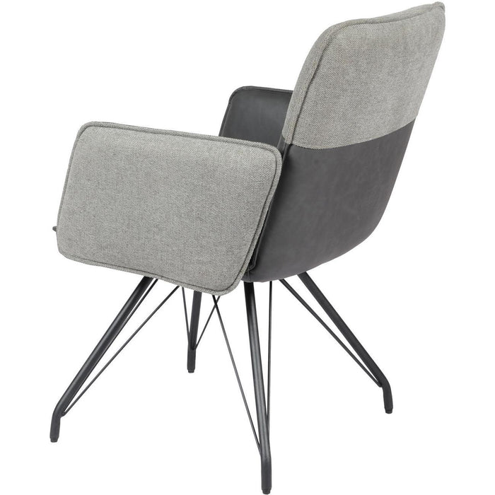Chaise 52870GR - Gilou Bridge Gris - Lot de 2