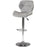 Chaise 47402GR - Zeke Gris - Lot de 2