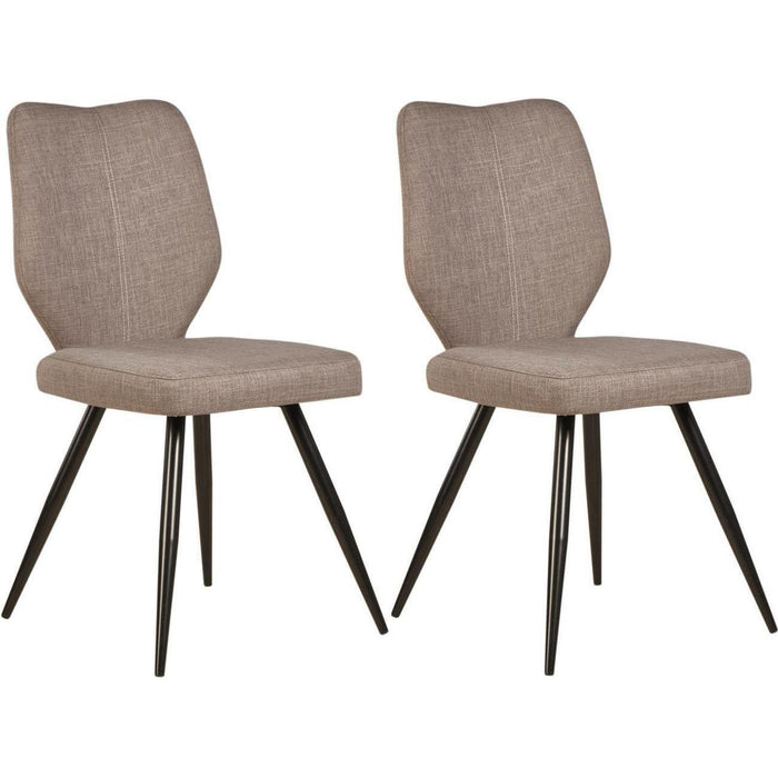 Chaise 52868GR - Gigi Gris - Lot de 2