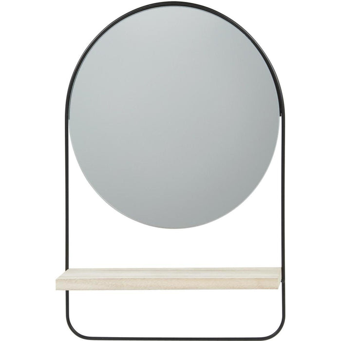 Deco miroir 67186NO - Ens Noir - Lot de 1
