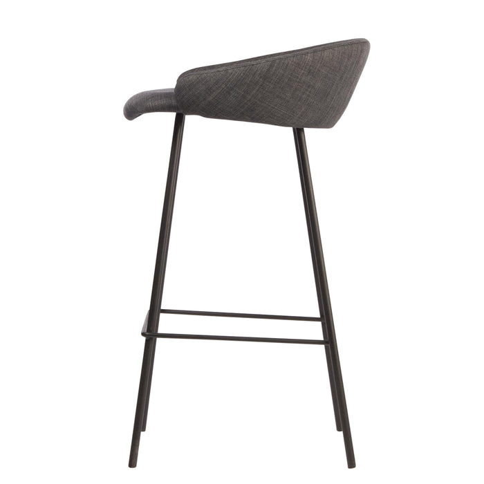 Chaise 74203GR - Irvington Gris Anthracite - Lot de 2