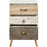Chevet 60162BG - Vinden Beige & Blanc - Lot de 1