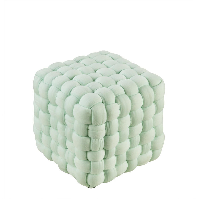 Pouf 13836TU - Tina Bleu - Lot de 1