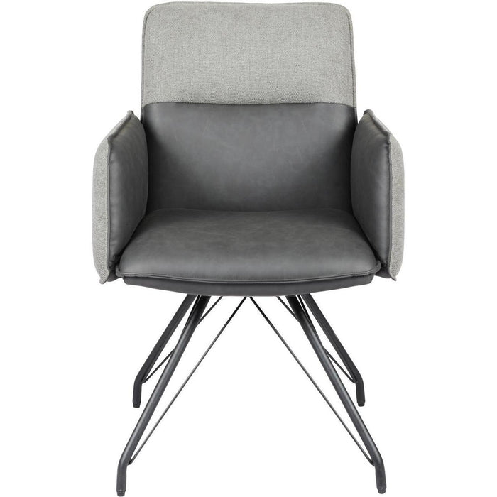 Chaise 52870GR - Gilou Bridge Gris - Lot de 2