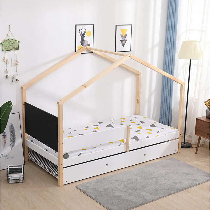 Tiroir de Lit 36154BL - Woody Blanc - Lot de 1