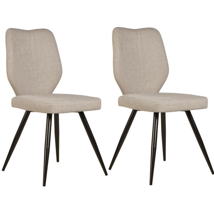 Chaise 52868LI - Gigi Beige - Lot de 2