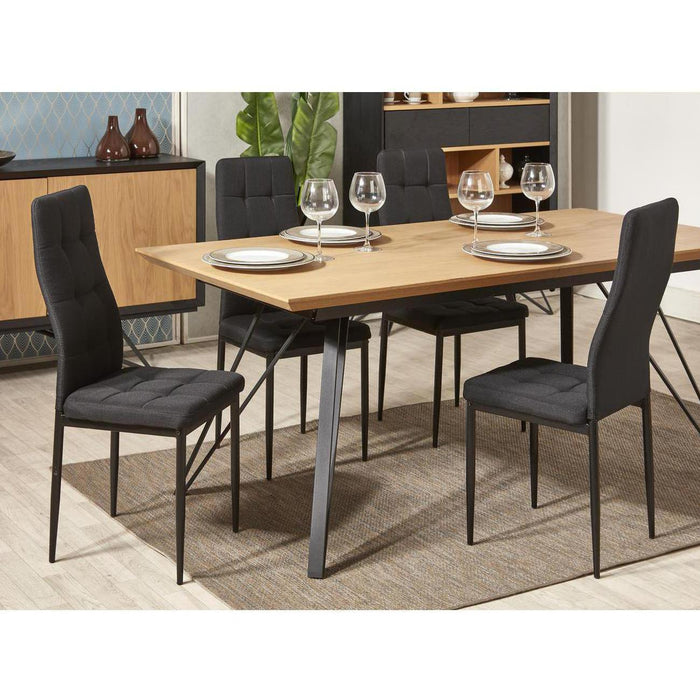 Chaise 58205NO - Kendal Noir - Lot de 4
