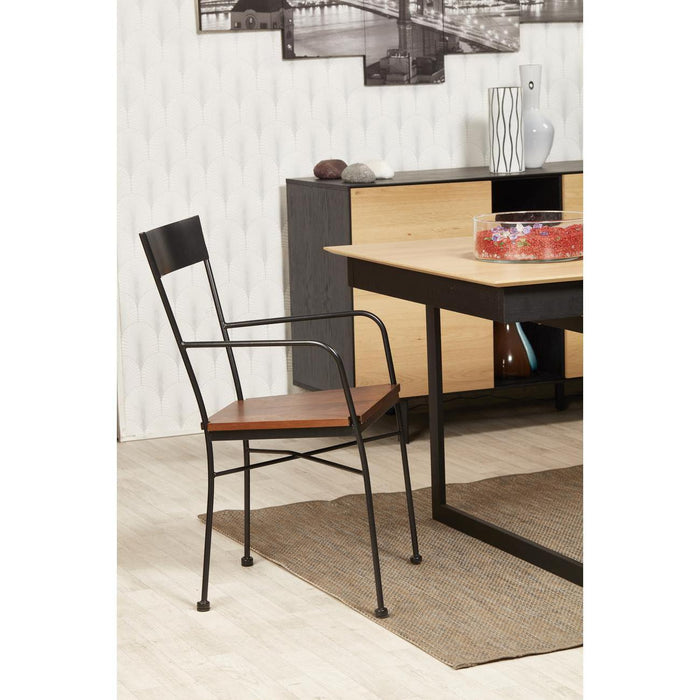 Chaise 42704NO - Hazel Noir - Lot de 2