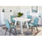 Chaise 50325BU - Geoffrey Bleu - Lot de 4