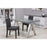 Chaise 55239GR - Elmswell Gris - Lot de 2