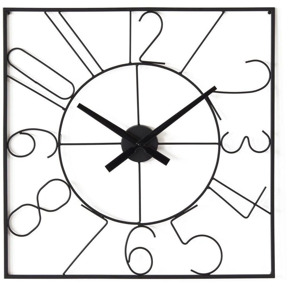 Deco horloge 67231NO - Alban Noir - Lot de 1