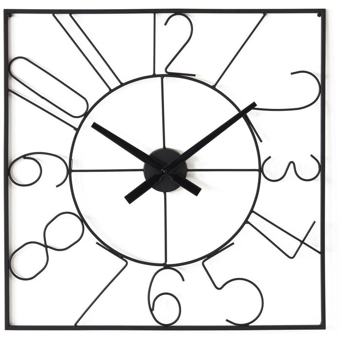 Deco horloge 67231NO - Alban Noir - Lot de 1