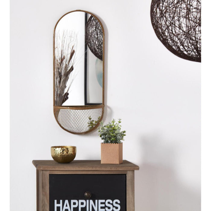 Deco miroir 67188DO - Volg Or - Lot de 1