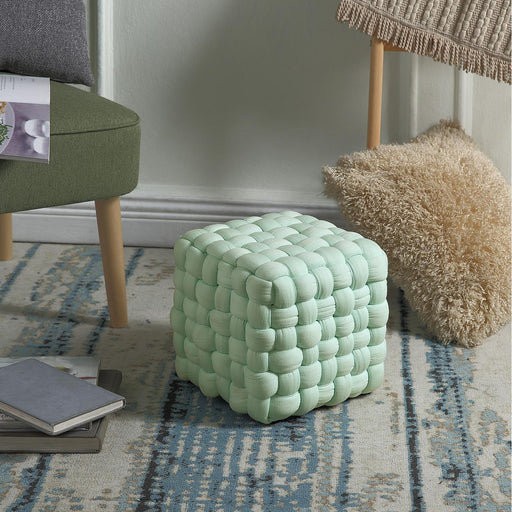 Pouf 13836TU - Tina Bleu - Lot de 1