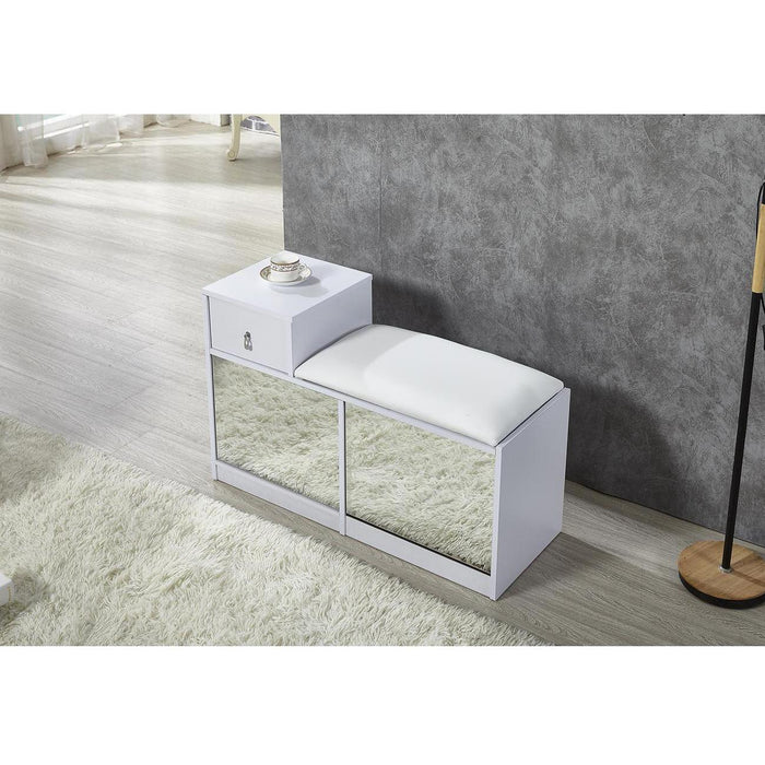 Meuble a chaussure 37262BL - Pryia Blanc - Lot de 1