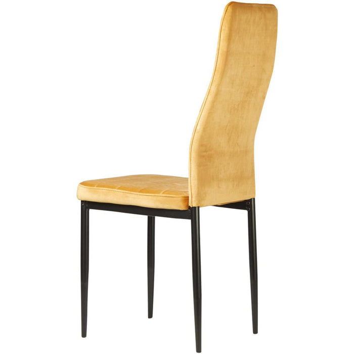 Chaise 58206MT - Bree Jaune Moutarde - Lot de 4