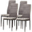 Chaise 58206GR - Bree Gris - Lot de 4